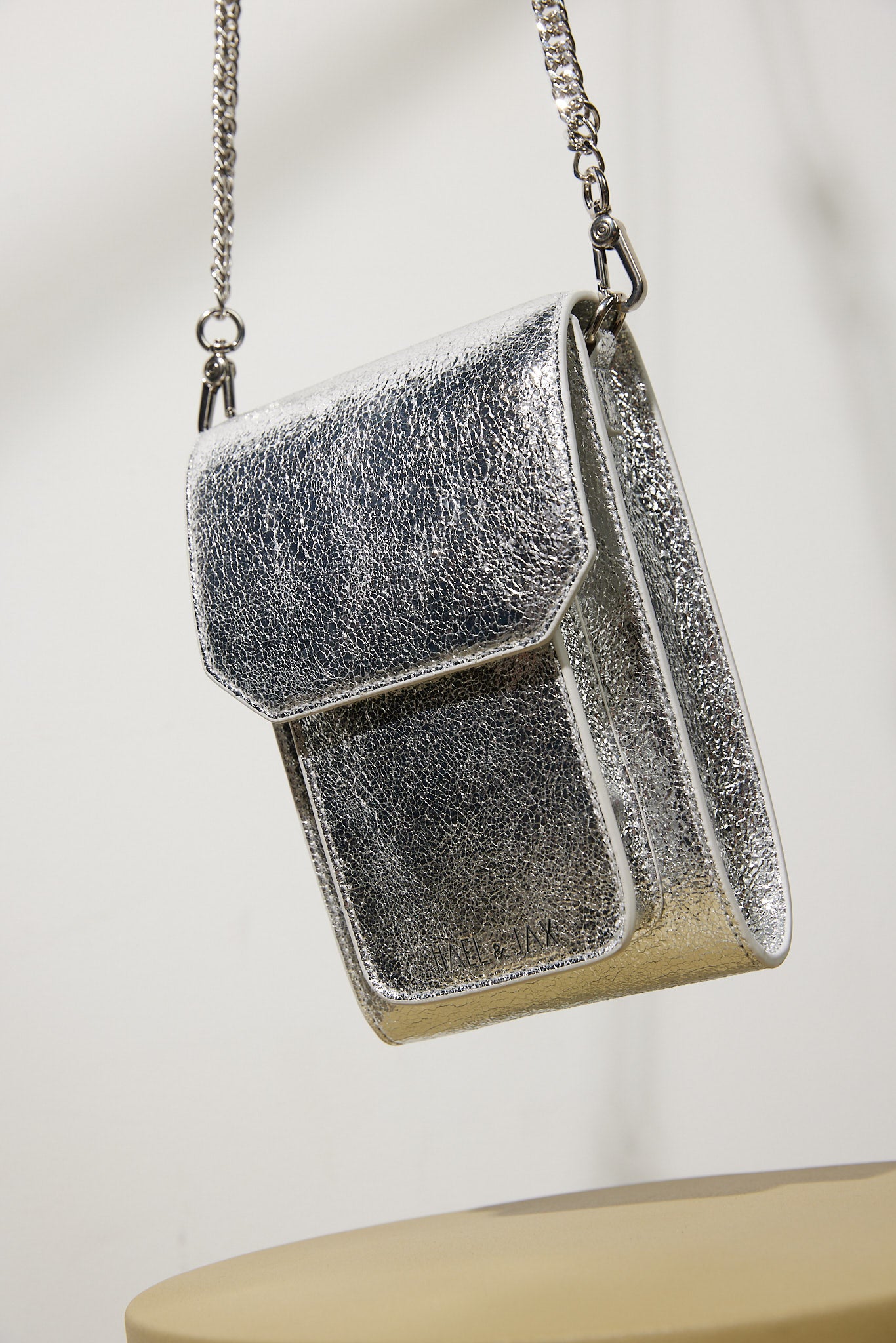 PALOMA BAG Silver Leather