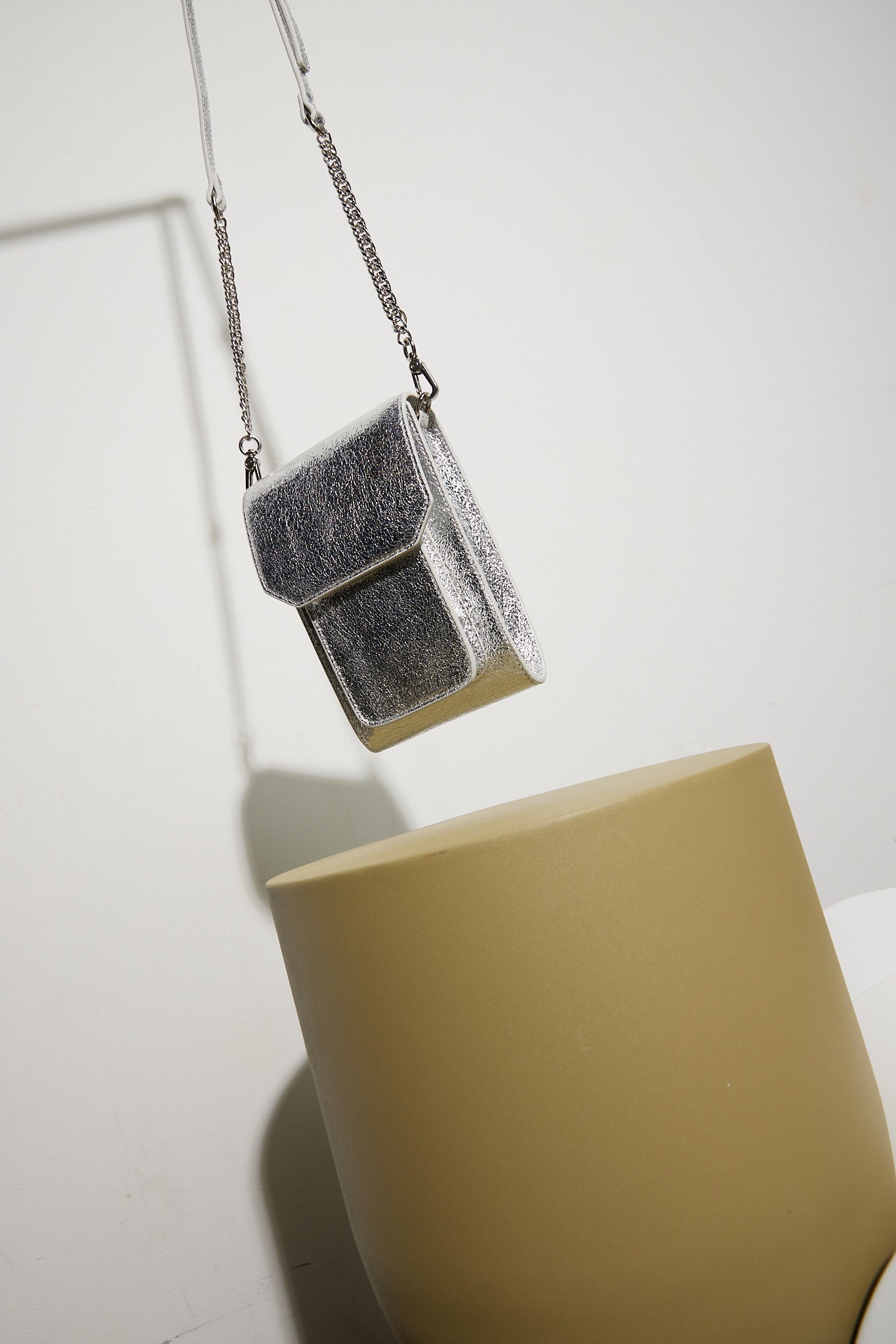 PALOMA BAG Silver Leather