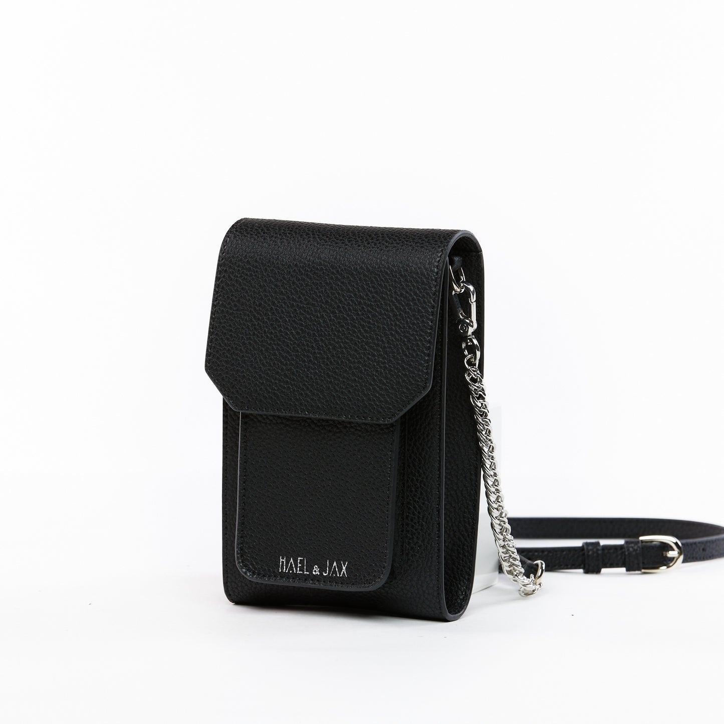 PALOMA BAG Black Leather Pebble