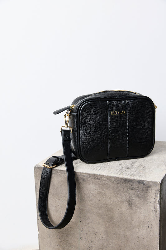 NATE BAG Black Leather