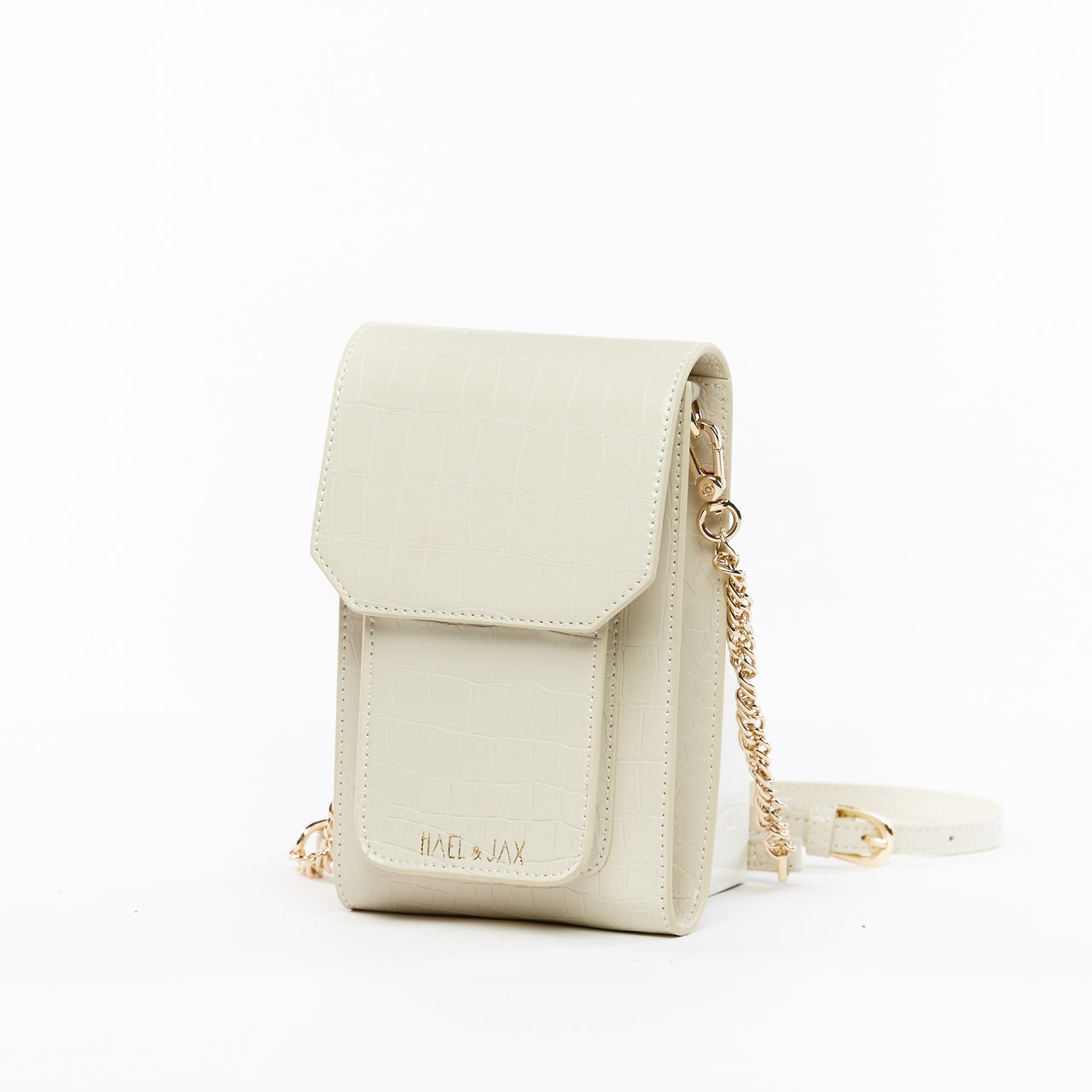 PALOMA BAG Ivory Leather Croc